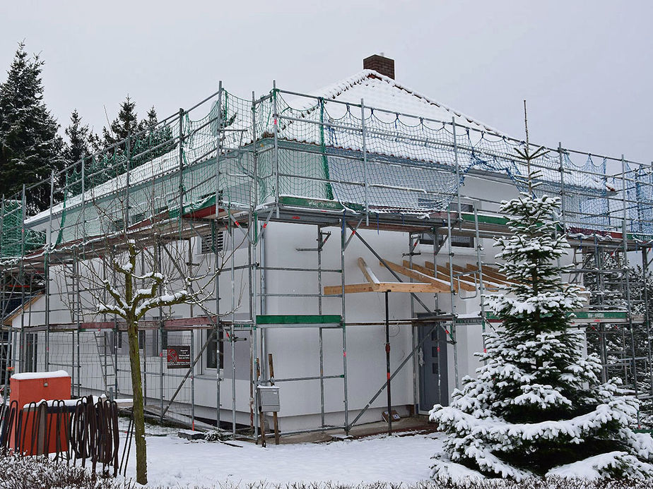 Renovierungsarbeiten am Pfarrhaus der Katholischen Kirchengemeinde Zierenberg